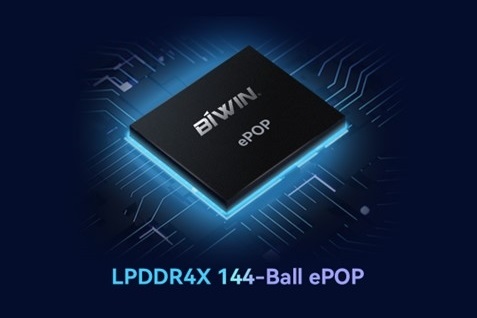 BIWIN Embedded Storage Solution for High-end Smart Watches BIWIN LPDDR4X 144-ball ePOP with Qualcomm 5100 SoC Platform Certification
