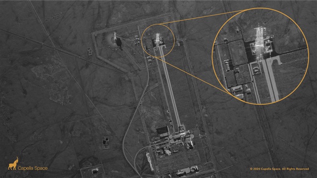 Capella's imagery captures the Jiuquan Launch Center where China launched its new commercial CERES-1 rocket.