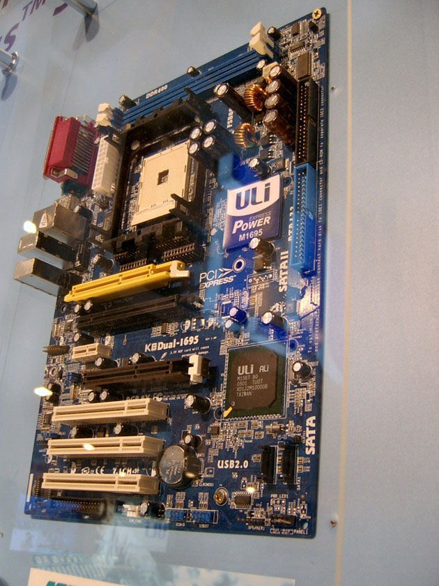 Asrock K8Dual-1695 motherboard with new ULi M1695 northbridge