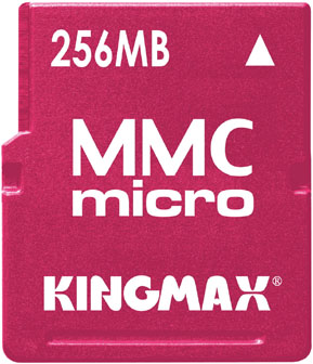 Kingmax debuts 256MB MMC micro card