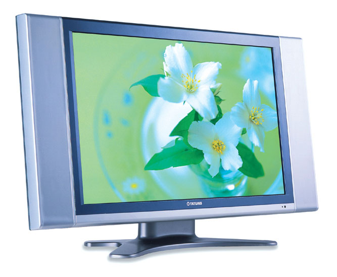 Tatung debuts a 30-inch LCD TV at the Taipei Game Show 2005