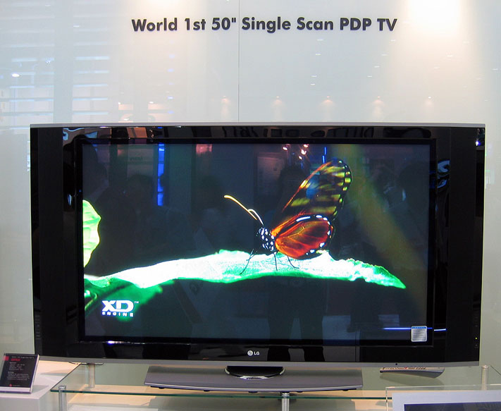 LGE is showing a 50-inch PDP module at IMID-05 (Jul 19-23) in South Korea