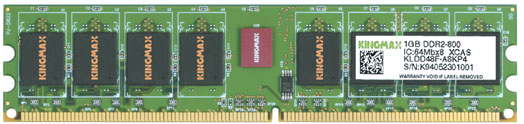 Kingmax debuts DDR2-800