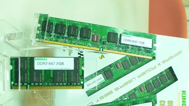 Computex Taipei 2006: Kingmax is showcasing its latest-generation DRAM modules