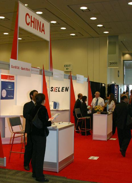China pavilion at SEMICON West 2006 on the third level of the West Hall