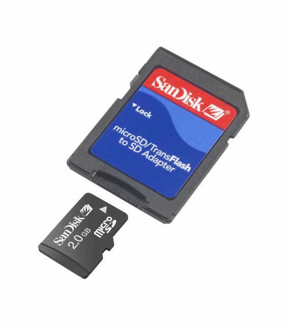 2GB microSD card from SanDisk