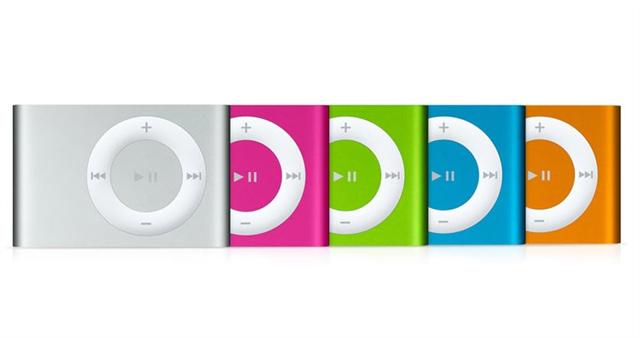 The Apple iPod Shuffle, now in five colors