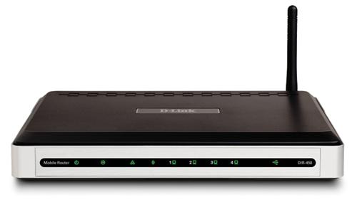 The D-Link DIR-450 3G mobile broadband wireless router