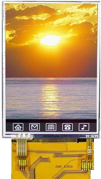 OSD 2.8-inch QVGA TFT display with touch screen functionality