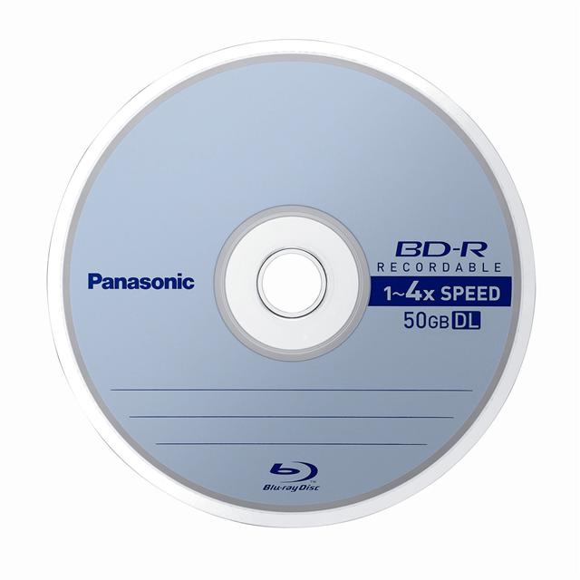 Panasonic 4x write-once 50GB Blu-ray Disc