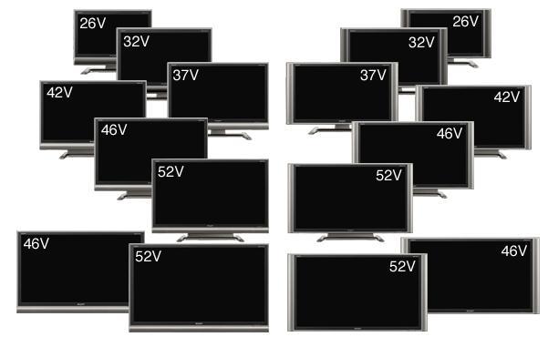 Sharp GX series LCD TVs