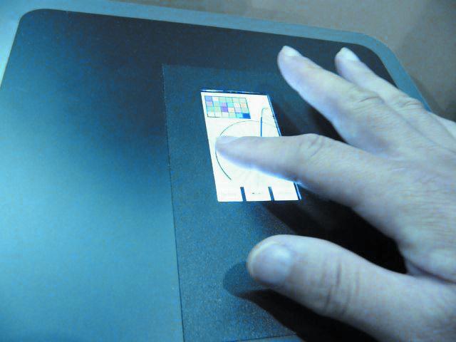 Finetech Japan 2008: Hitachi Display capacitive touch panel