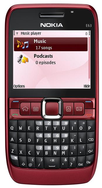 Nokia launches messaging device E63