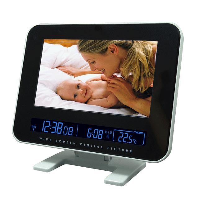 Amex Digital digital photo frame wih clock
