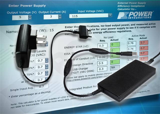 Power Integrations energy-efficiency calculators