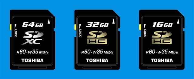 Toshiba to launch 64GB SDXC card