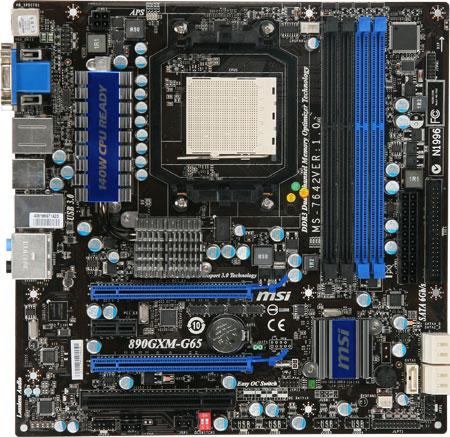 MSI 890GXM-G65 motherboard