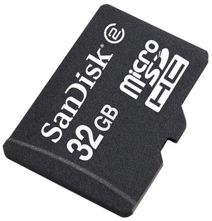 SanDisk 32GB microSDHC card