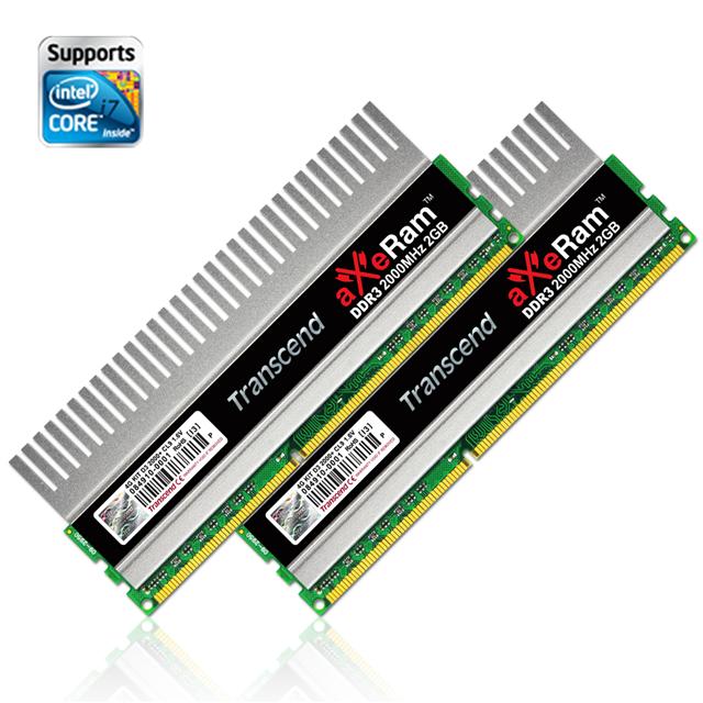 Transcend aXeRam DDR3-2000 memory kit gains XMP certification