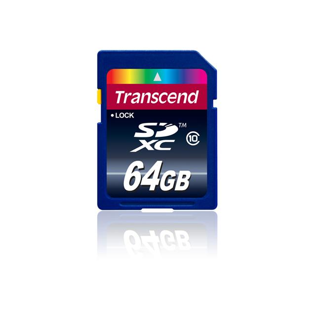 Transcend 64GB Class 10 SDXC card