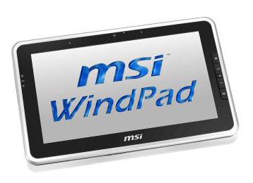 MSI WindPad 100W tablet PC