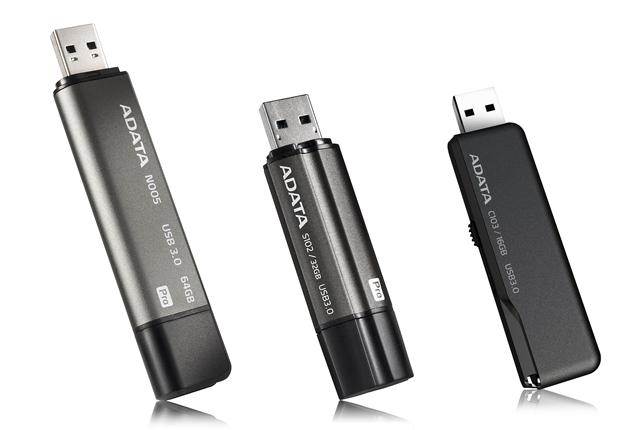 Adata USB 3.0 flash drive lineup
