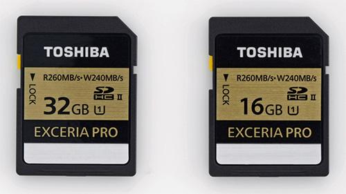 Toshiba Exceria Pro SD cards