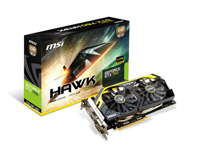 MSI N760 Hawk graphics card