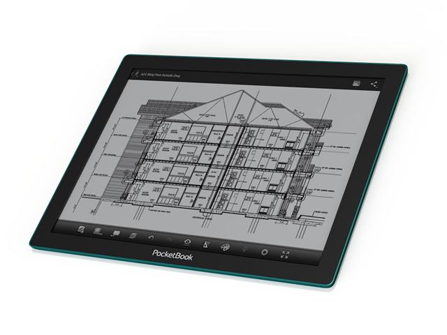 PocketBook CAD Reader equipped with E Ink Fina