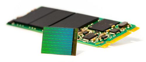 3D NAND die with M.2 SSD