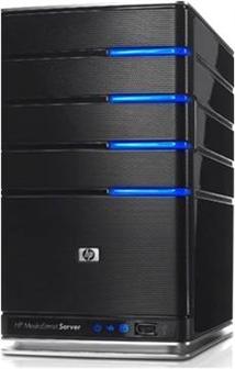 HP MediaSmart Server, powered by Microsoft&rsquo;s Windows Home Server.