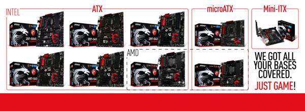 MSI GAMING series motherboards