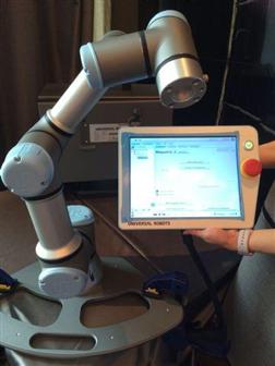 Universal Robots-developed 6-axis collaborative robot UR3