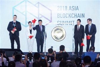 2018 Asia Blockchain Summit held in Taipei Photo: Michael Lee, Digitimes, July 2018