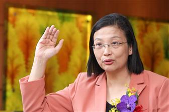 GlobalWafers chairperson Doris Hsu Photo: Shihmin Fu, Digitimes, November 2018