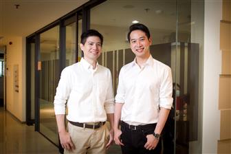 Neptune Container Swap CTO John Chin (left) and CEO Spencer Feng Photo: Shihmin Fu, Digitimes, June 2020